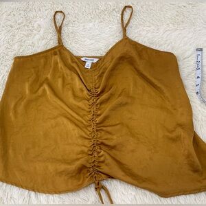 Nine West Mustard Sleeveless Top